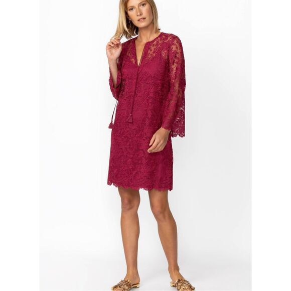 NEW JOHNNY WAS Women’s S Harper Lace Mini Dress  $388 MSRP - Picture 2 of 9